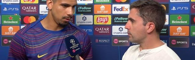 开云体育-阿劳霍：库巴西的犯规对中卫来说确实难处理，次回合我们会想他