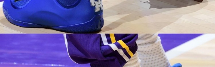 又一双大学PE！詹姆斯今日上脚肯塔基大学LeBron 23 PE